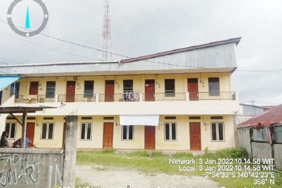 Dijual Rumah Kontrakan 16 Pintu di Kota Jayapura Papua Dekat Pantai Hamadi, Dermaga Tobati, RS Angkatan Laut, Mall Jayapura